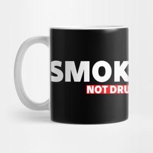 Smoke tires Not Drugs funny Sticker decals by wearyourpassion Mug